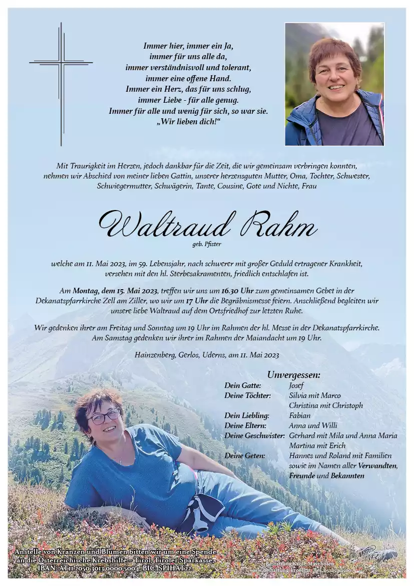 Parte von Waltraud Rahm
